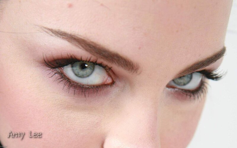 close-up of blue eyes
