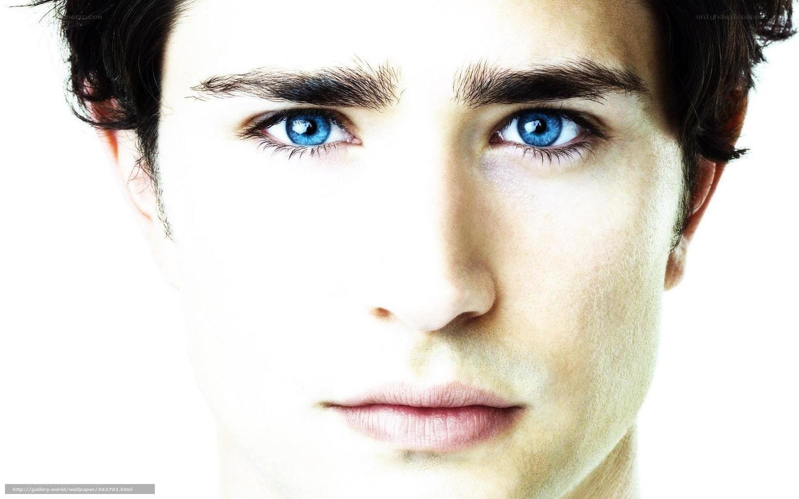 close-up of blue eyes