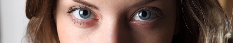 close-up of blue eyes