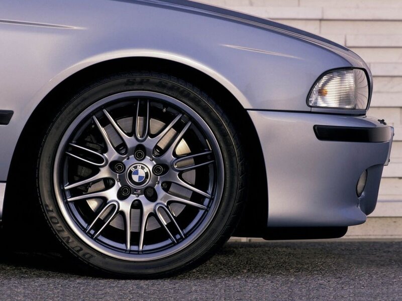 close-up of BMW wheel