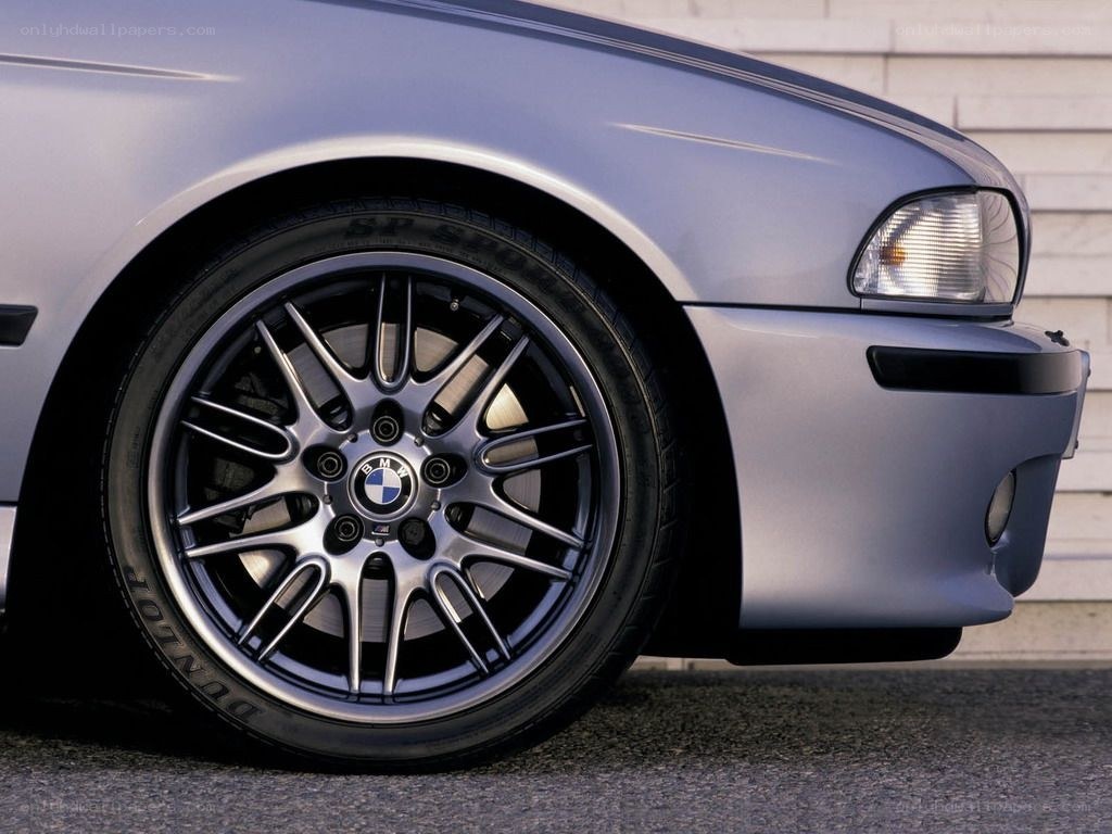 close-up of BMW wheel