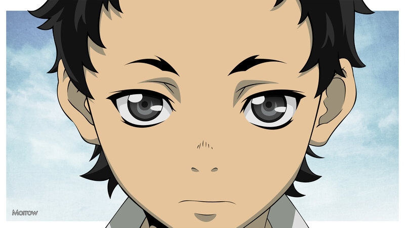 Close-up of Boy's Face — Blue