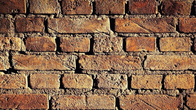 close-up of brick wall