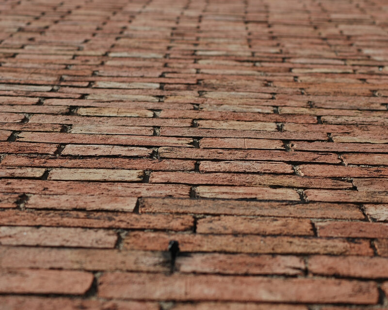 close-up of brick wall