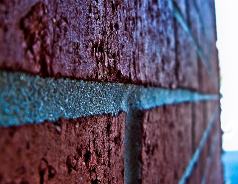close-up of brick wall