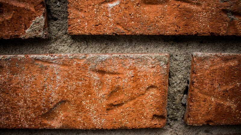 Close-up of Brick Wall — Red, Neutral