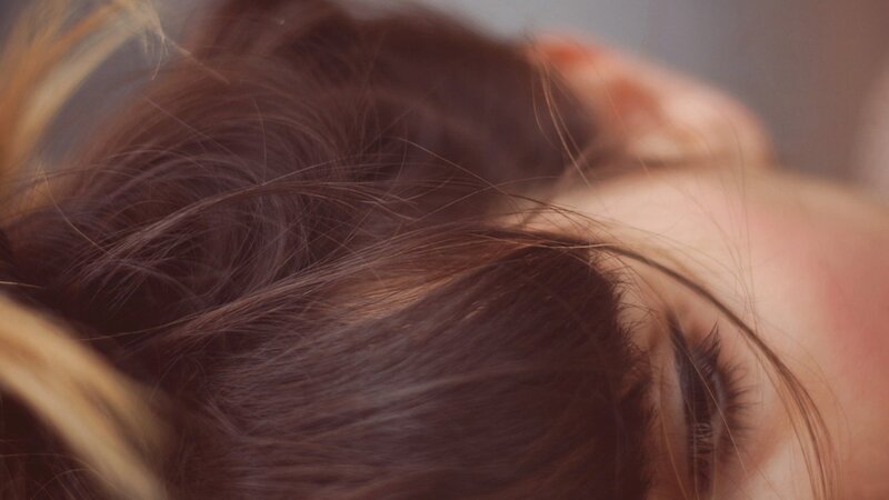 close-up of brown hair