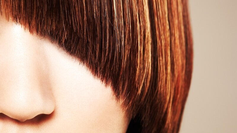 close-up of brown hair