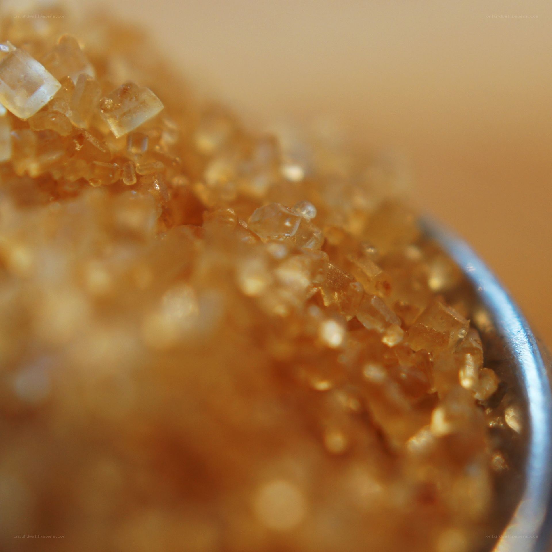 close-up of brown sugar