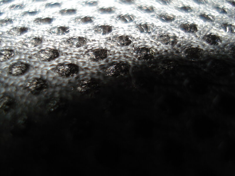 close-up of bubble wrap texture