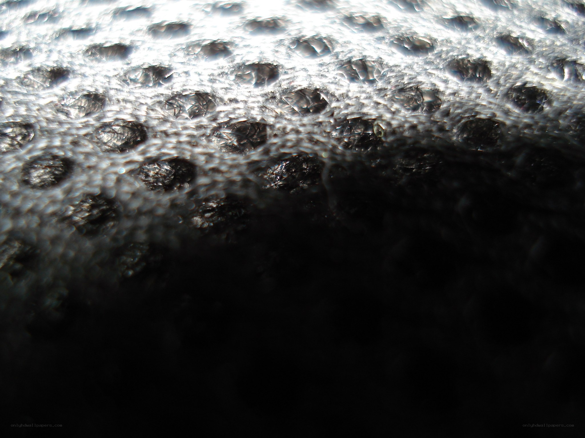 close-up of bubble wrap texture