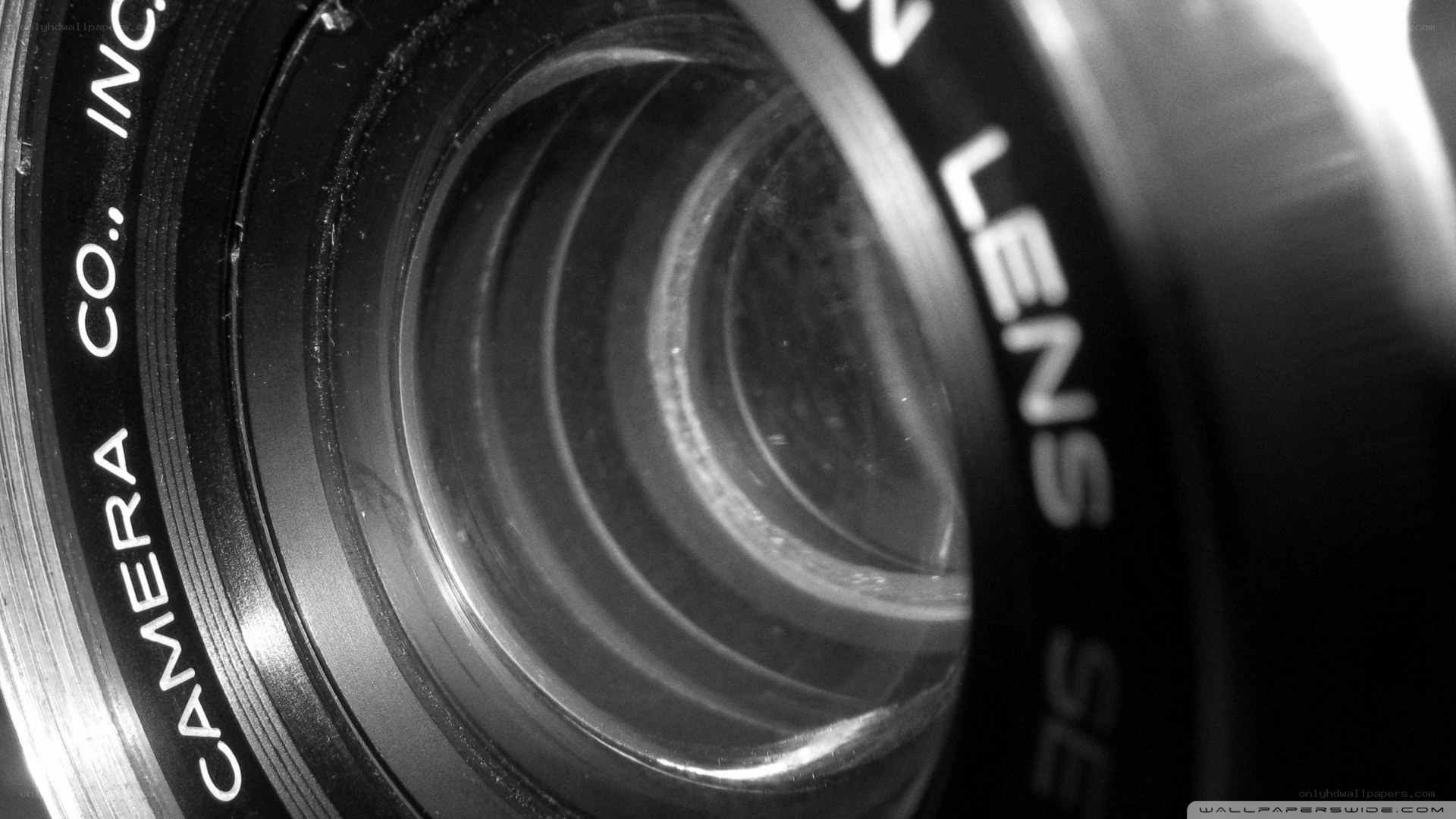 close-up of camera lens