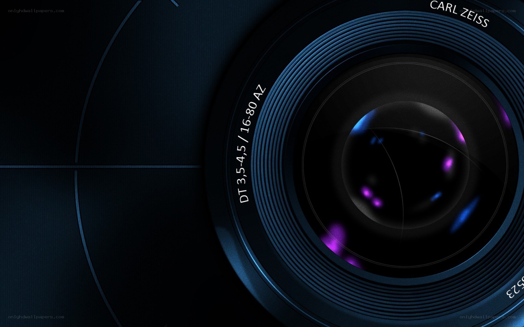 close-up of camera lens
