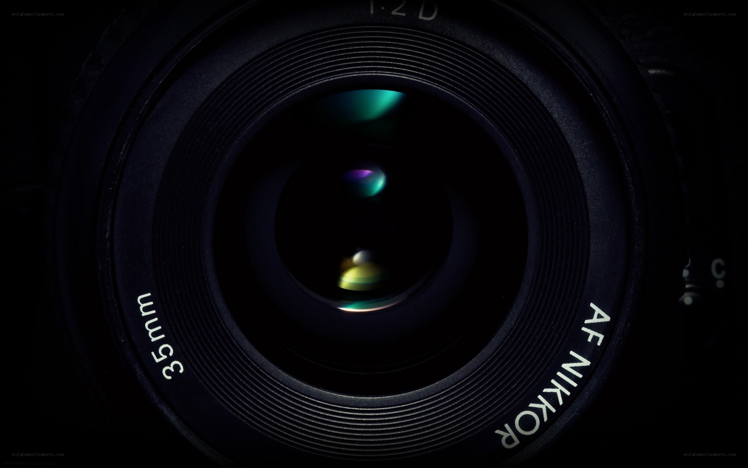 close-up of camera lens