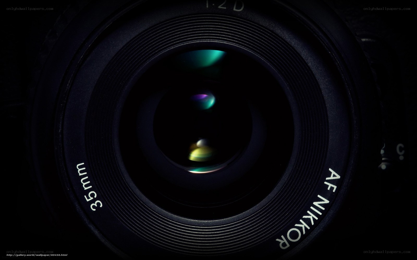 close-up of camera lens