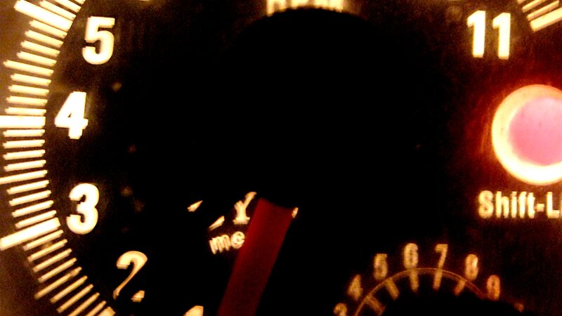 close-up of car dashboard
