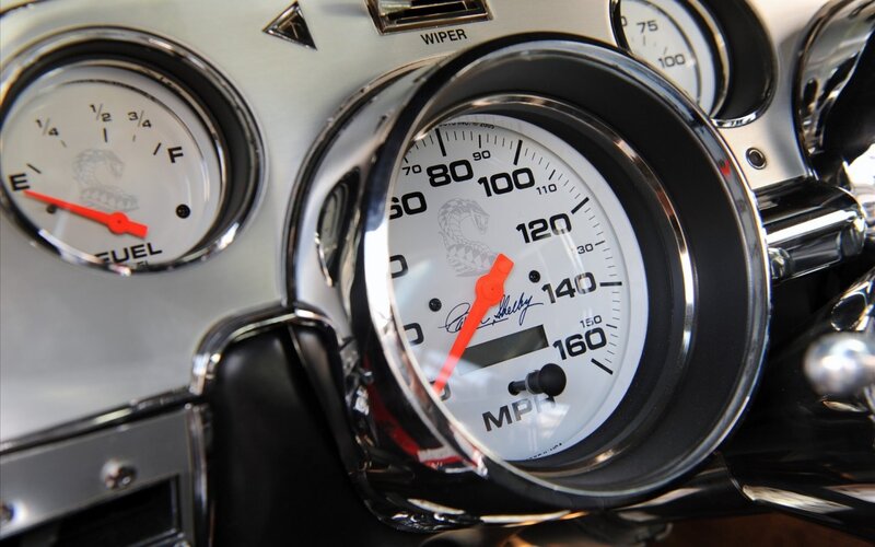 close-up of car dashboard