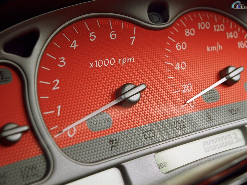 close-up of car dashboard