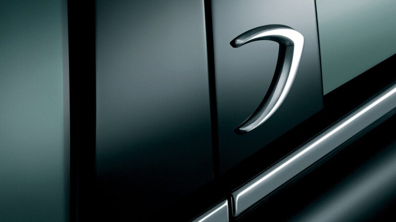 close-up of car emblem