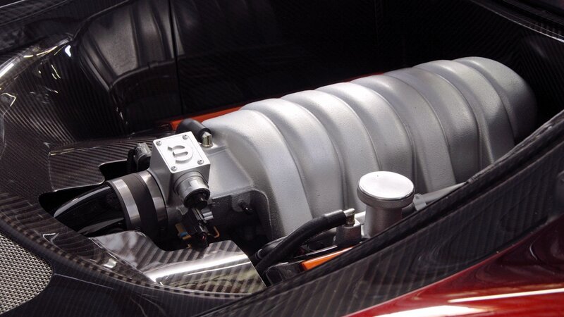 close-up of car engine