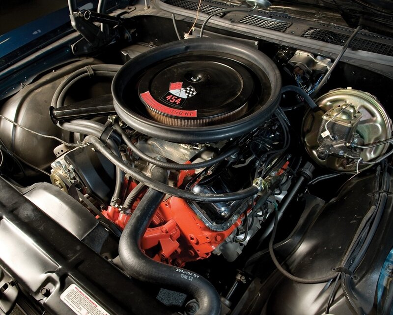 close-up of car engine