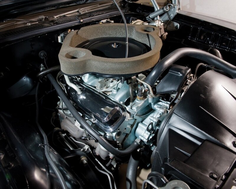 close-up of car engine