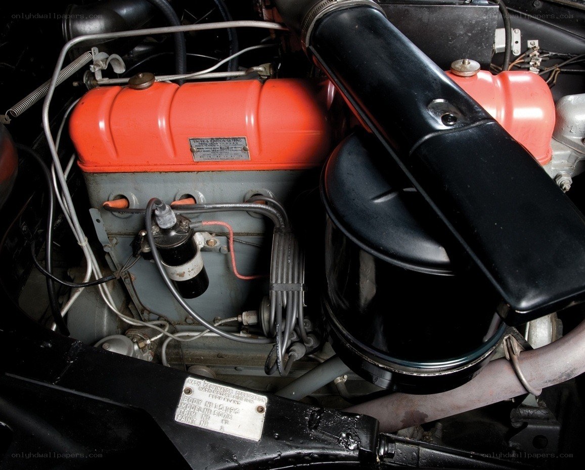 close-up of car engine