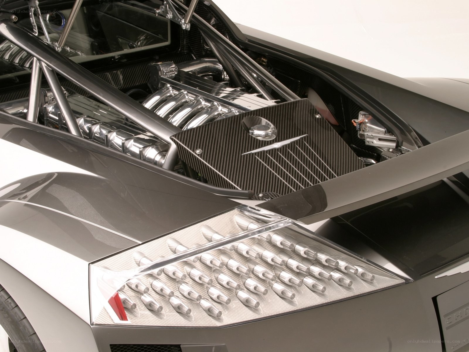 close-up of car engine