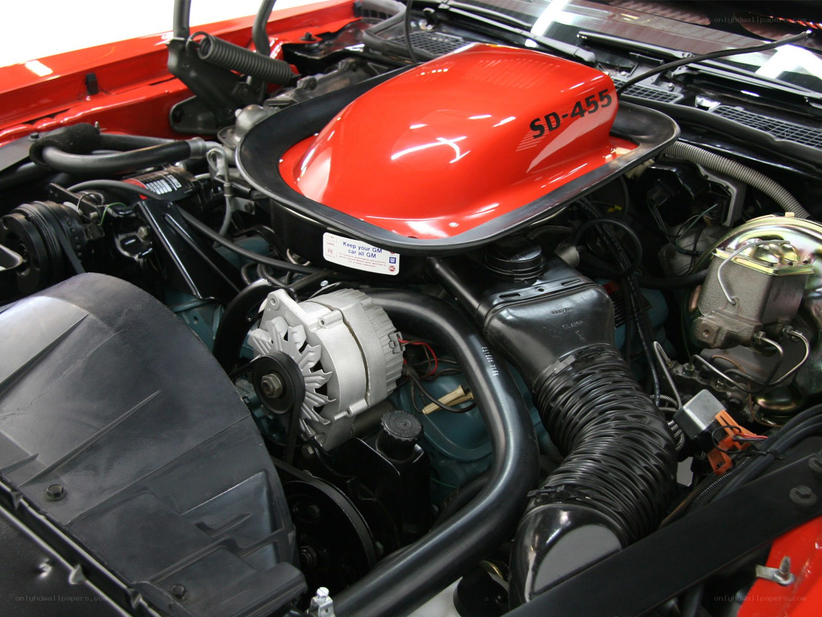 close-up of car engine