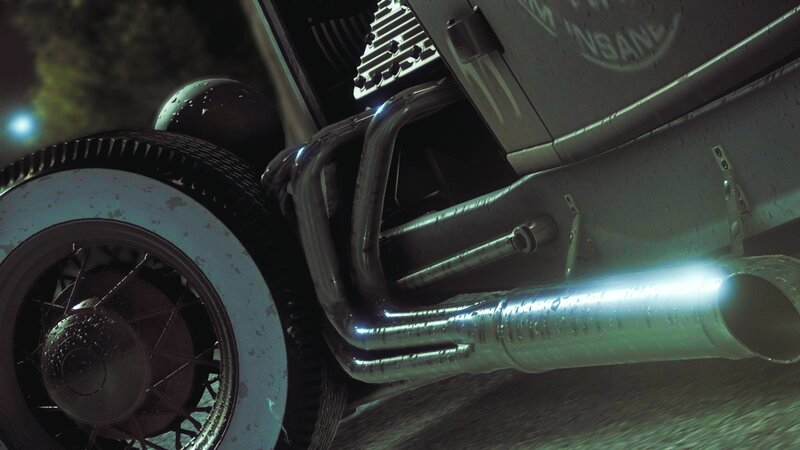 Close-up of Car Exhaust — Gray