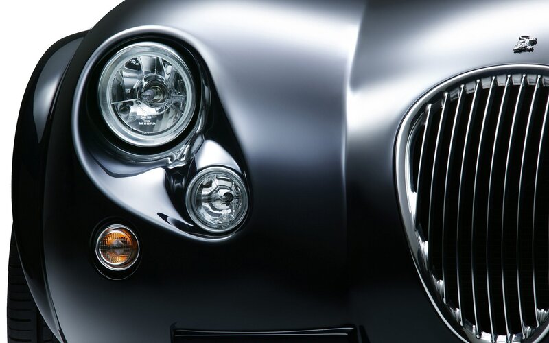close-up of car front