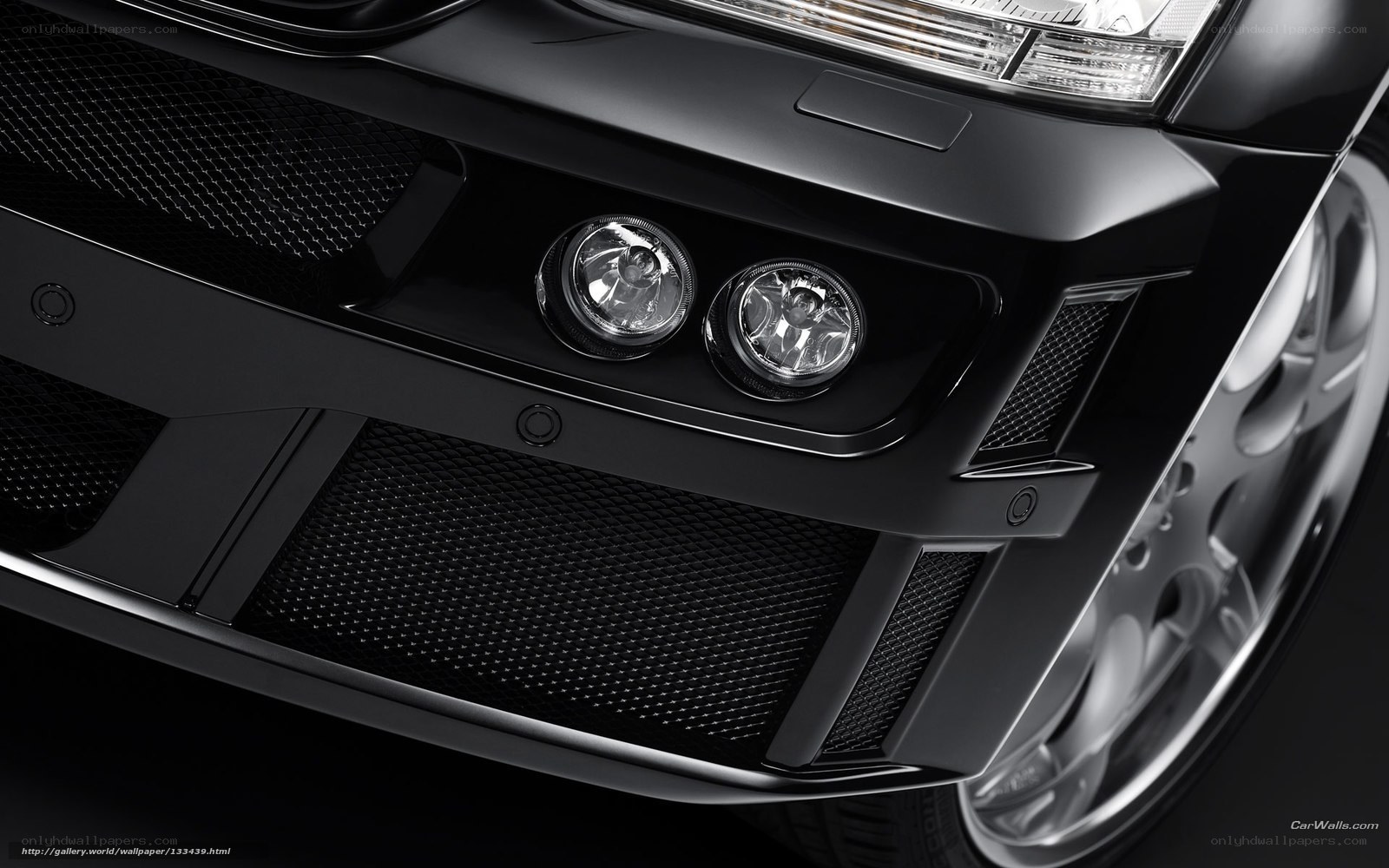 close-up of car front grille
