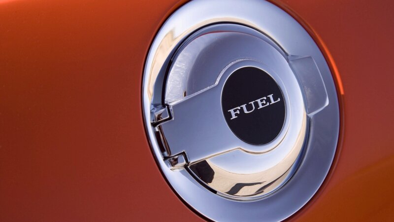 close-up of car fuel cap