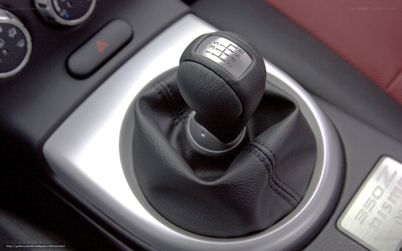 close-up of car gear shift