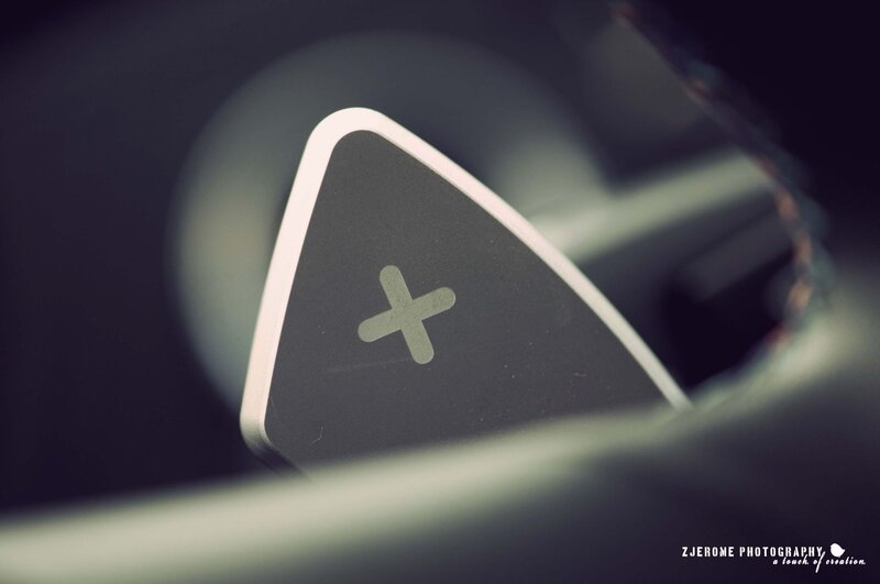close-up of car gear shifter