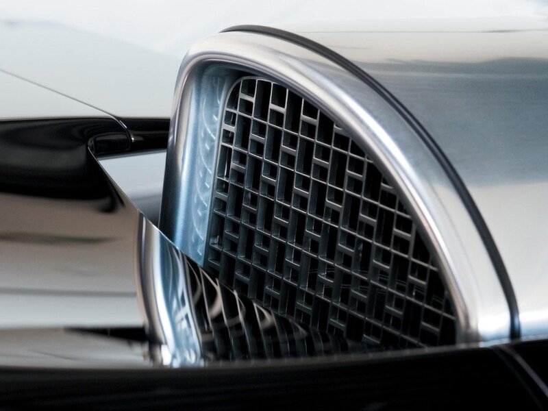 close-up of car grille