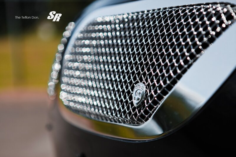 close-up of car grille