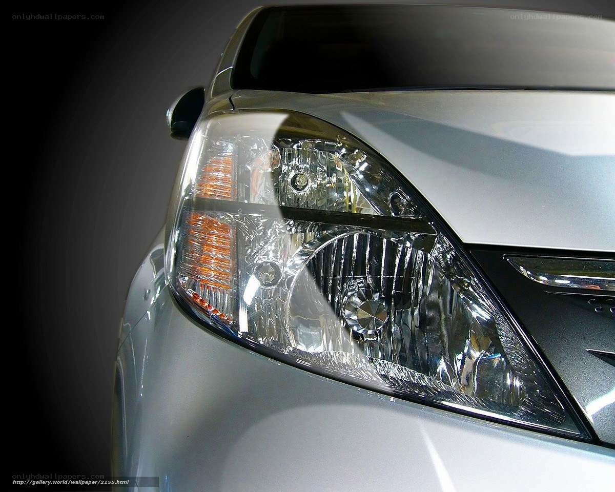 Close-up of car headlight