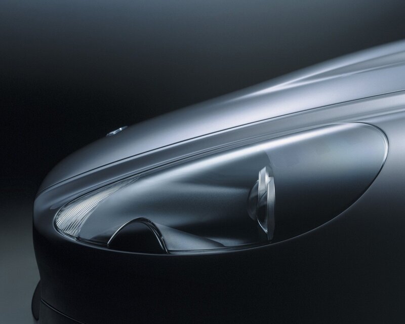 Close-up of car headlight