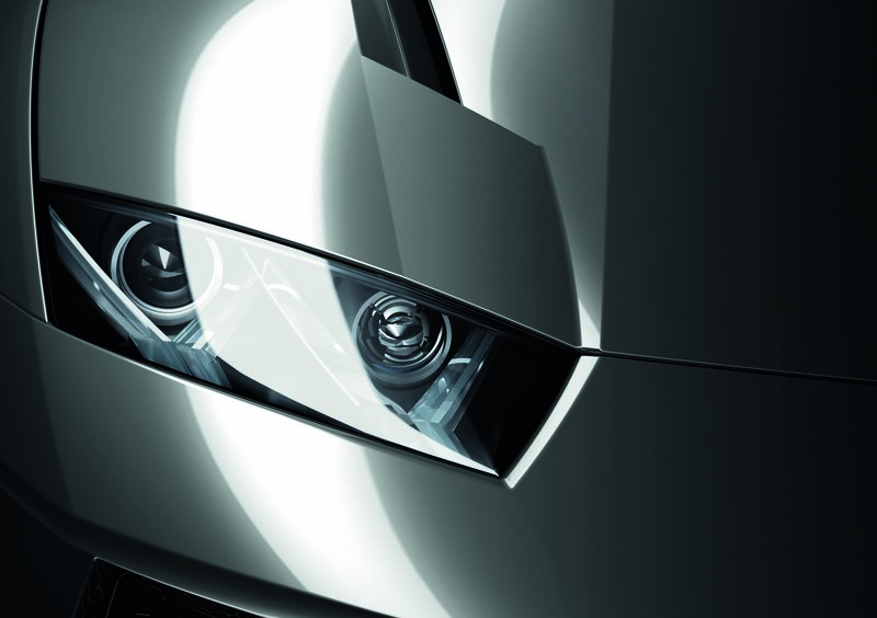 close-up of car headlights