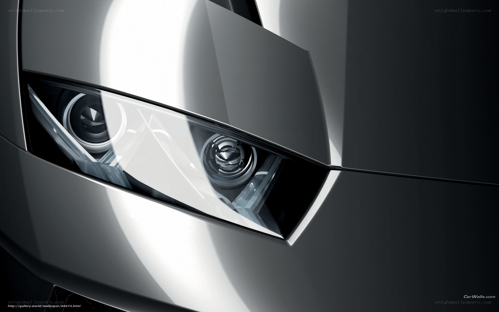 Close-up of car headlights