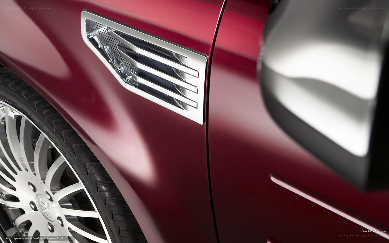 close-up of car side vent