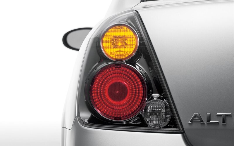 close-up of car taillight