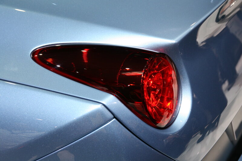 close-up of car taillight