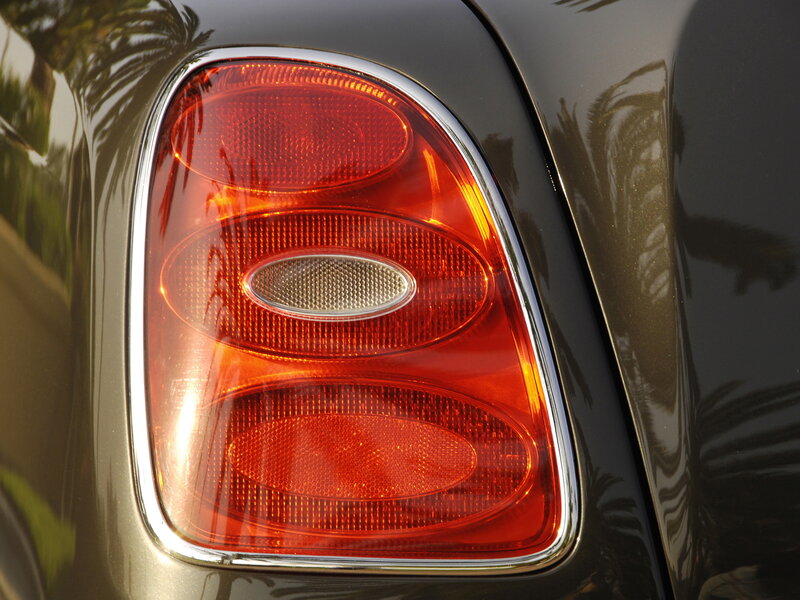 close-up of car taillight