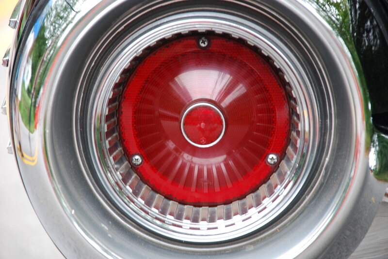close-up of car taillight