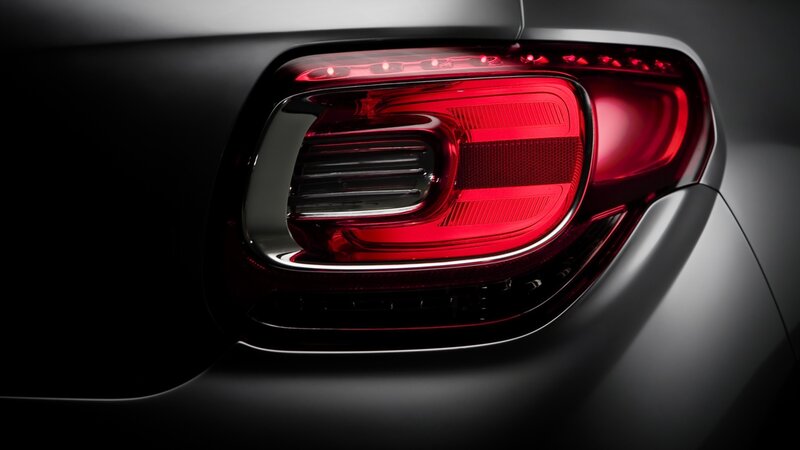 close-up of car taillight