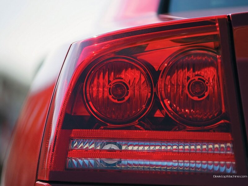 close-up of car taillight
