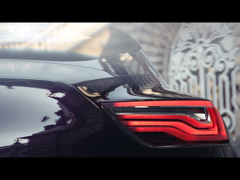 close-up of car taillight