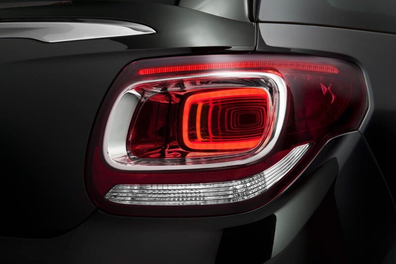 close-up of car taillight